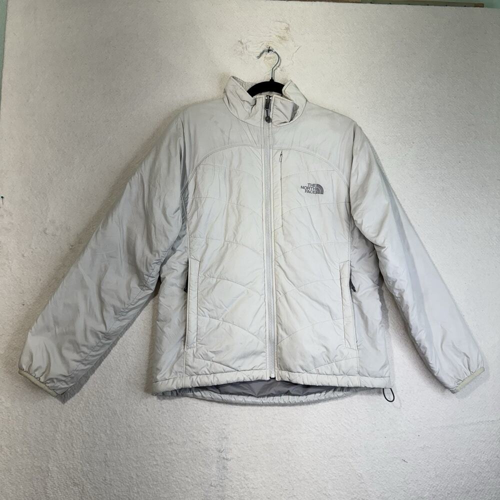 The North Face Primaloft Insulated White Quilted Puffer Winter Jacket Size Large